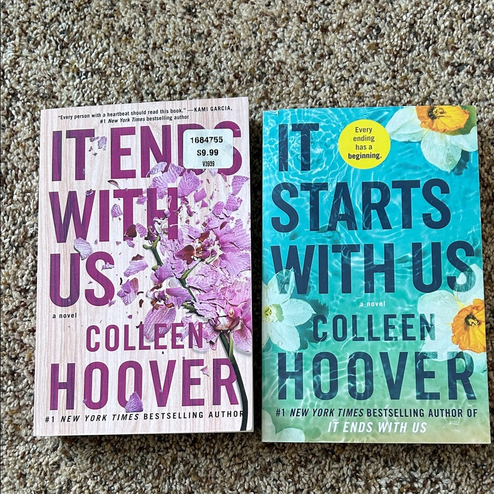 Colleen Hoover Book Set - It Ends With Us & It Starts With Us